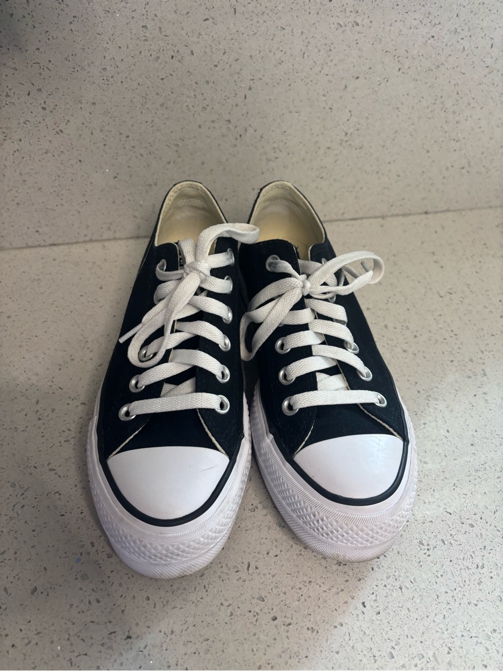Womens size 6.5 converse platform shoes, #P1343 - Picture 2 of 7